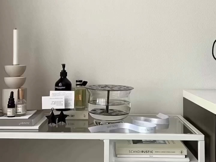 Products and packaging inside the Why Not? Flowers boutique